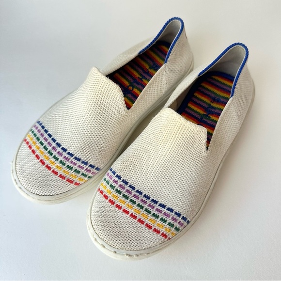 Rothy’s The Kid Sneaker in Rainbow Crème - Picture 2 of 10